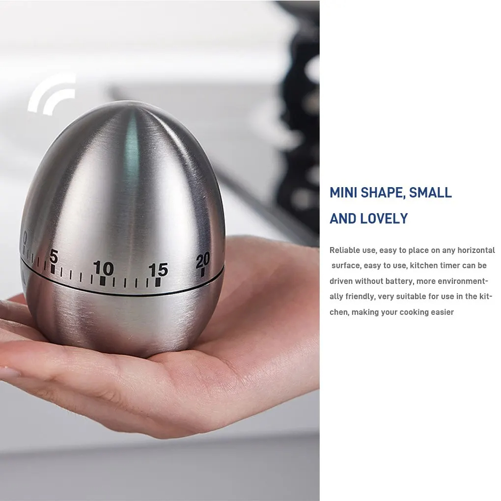 Kitchen Baking Timer - 1pc Creative Kitchen Mechanical Timer Stainless