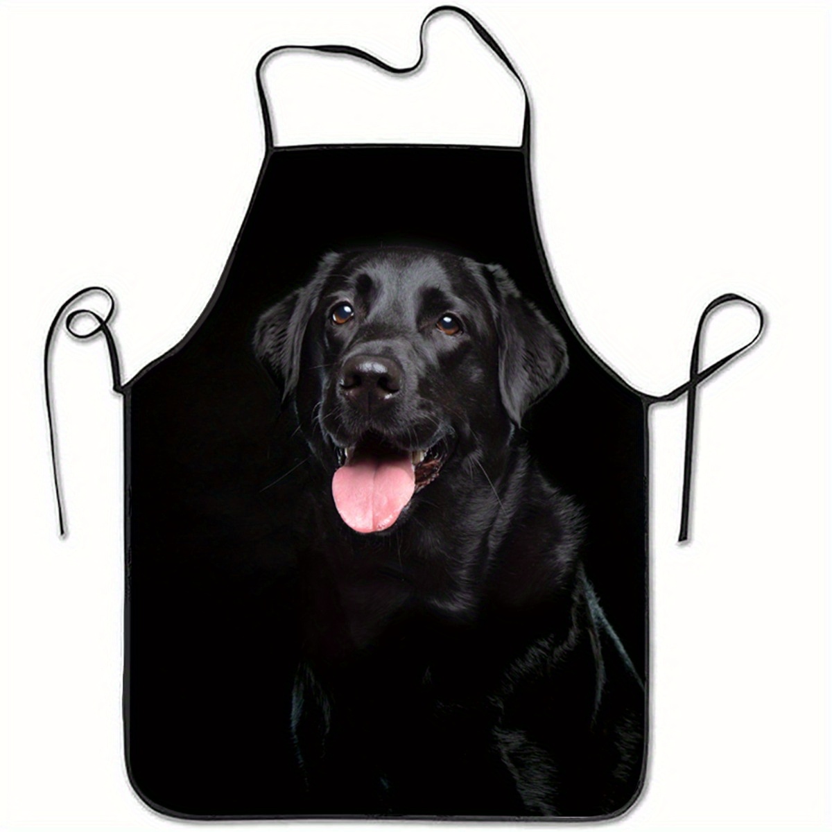 Kitchen Baking Cloth - 1 Black Labrador Dog Print Apron