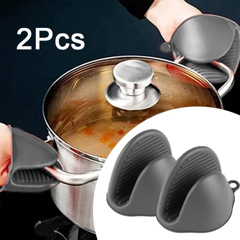 Kitchen Baking Rack - 2pcs Mini Oven Gloves Silicone Heat