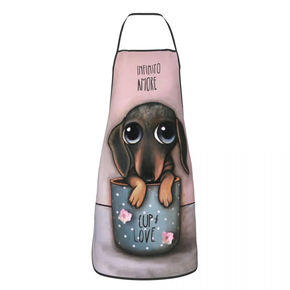 Kitchen Baking Cloth - Dachshund Cup Love Aprons for Men
