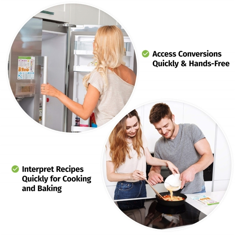 Kitchen Baking Conversion Chart - Restaurant Kitchen Conversion Chart Magnet Baking