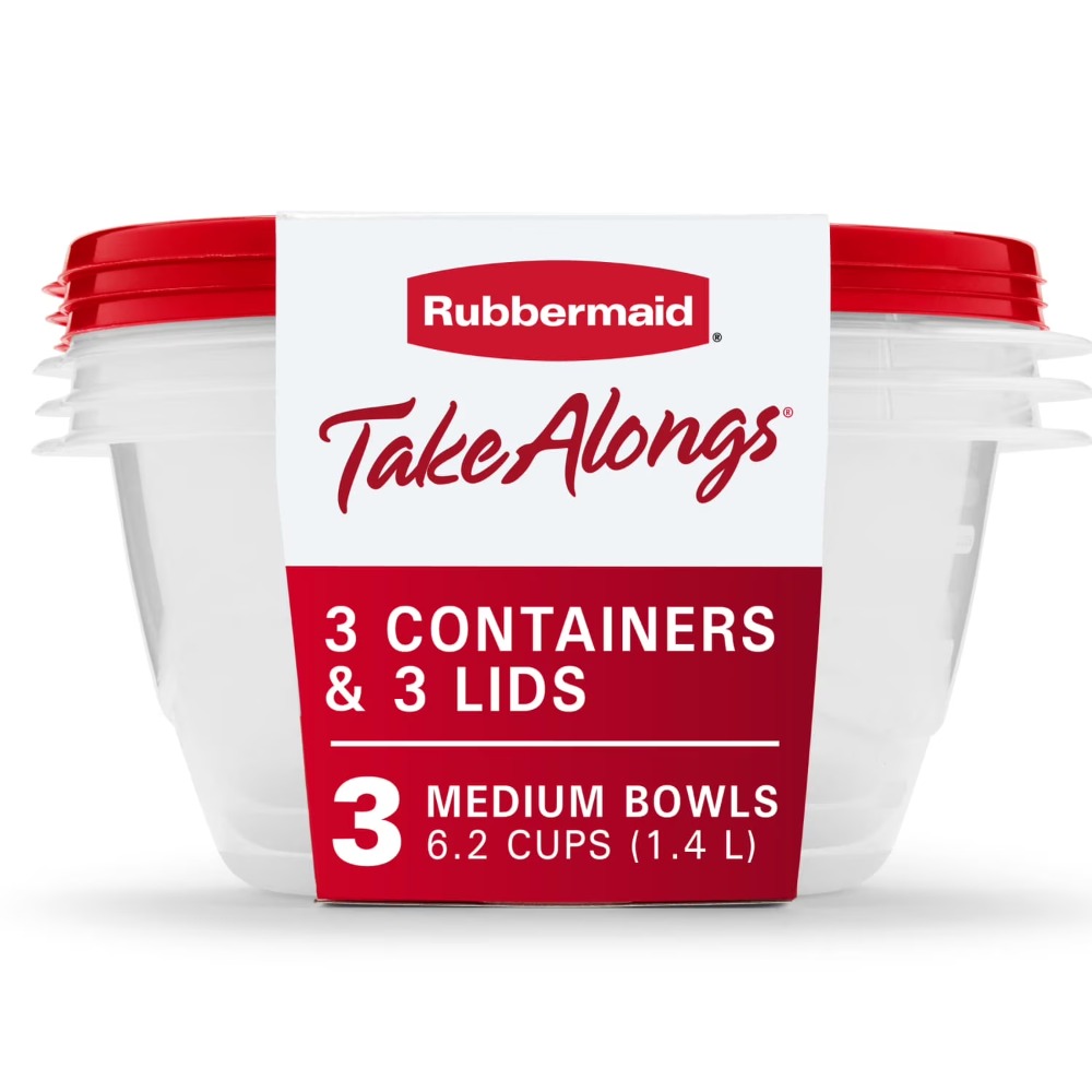 Kitchen And Baking - Large Round Food Storage Containers with
