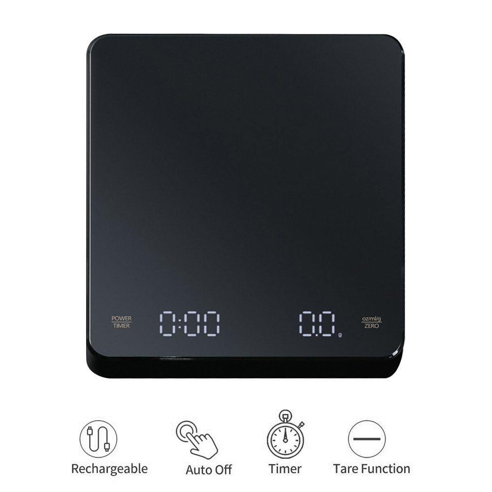 Kitchen Baking Timer - Digital Coffee Scale with Timer LED