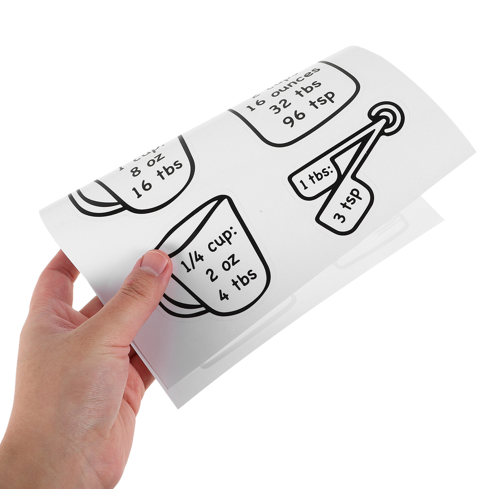 Kitchen Baking Conversion Chart - 2Pcs Kitchen Measurement Conversion Chart Sticker