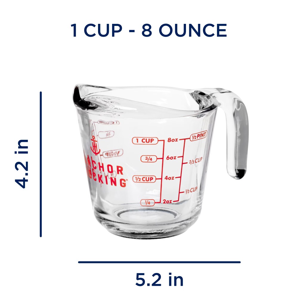 2-Pack Glass Measuring Cups Se - огляд і ціна Kitchen And Baking