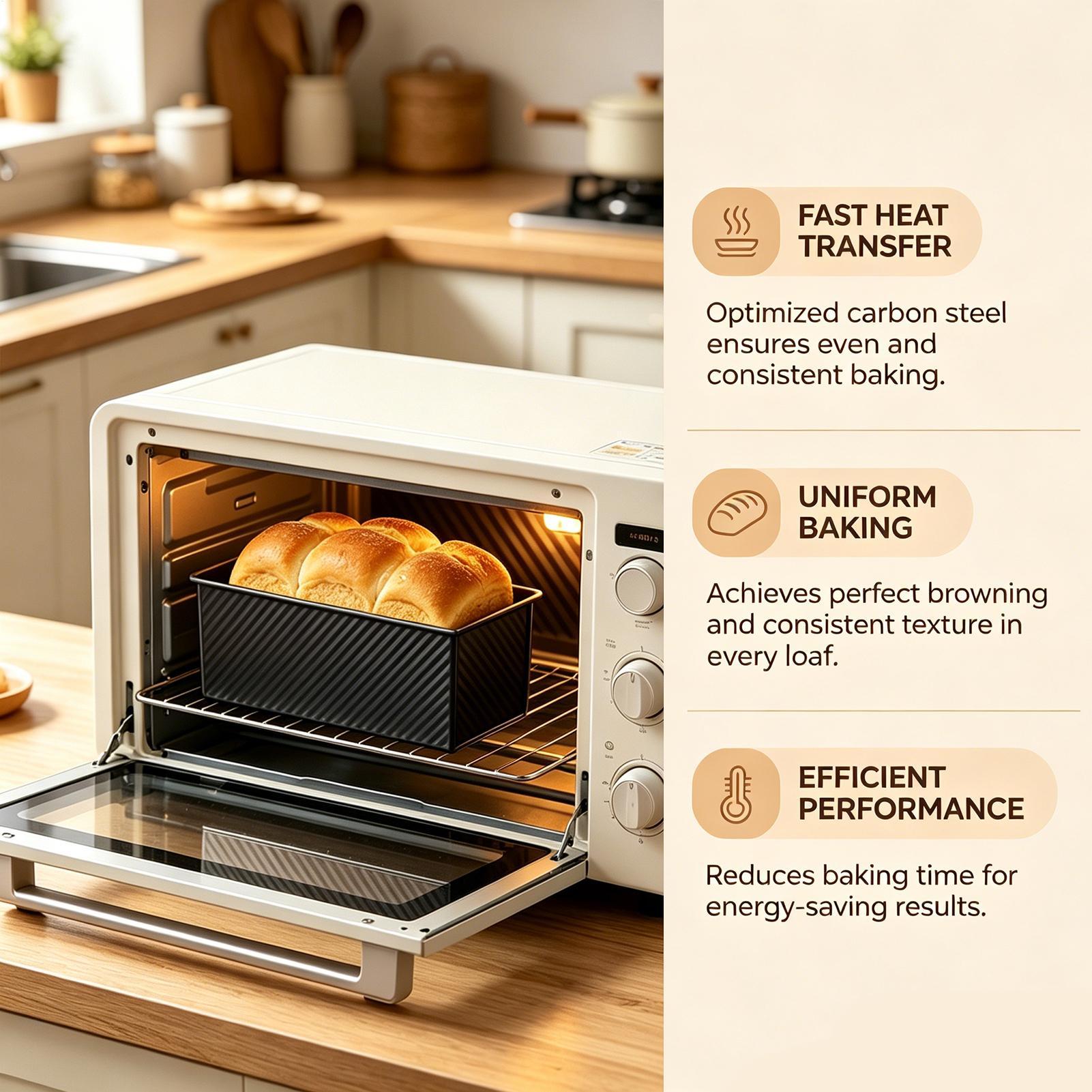 Bread Baking Pan Corrugated Ca - огляд і ціна Kitchen Baking Pan