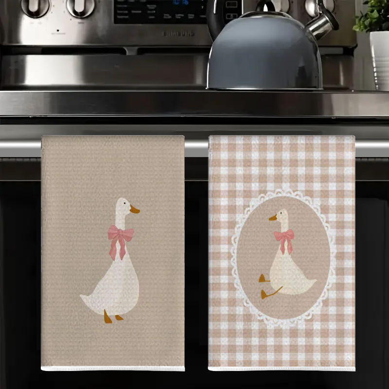 2Pcs, Cute Duck Kitchen Towels - огляд і ціна Kitchen Baking Cloth