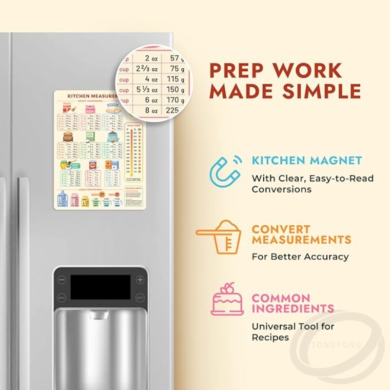 Kitchen Conversion Chart Magne - огляд і ціна Kitchen Baking Conversion Chart