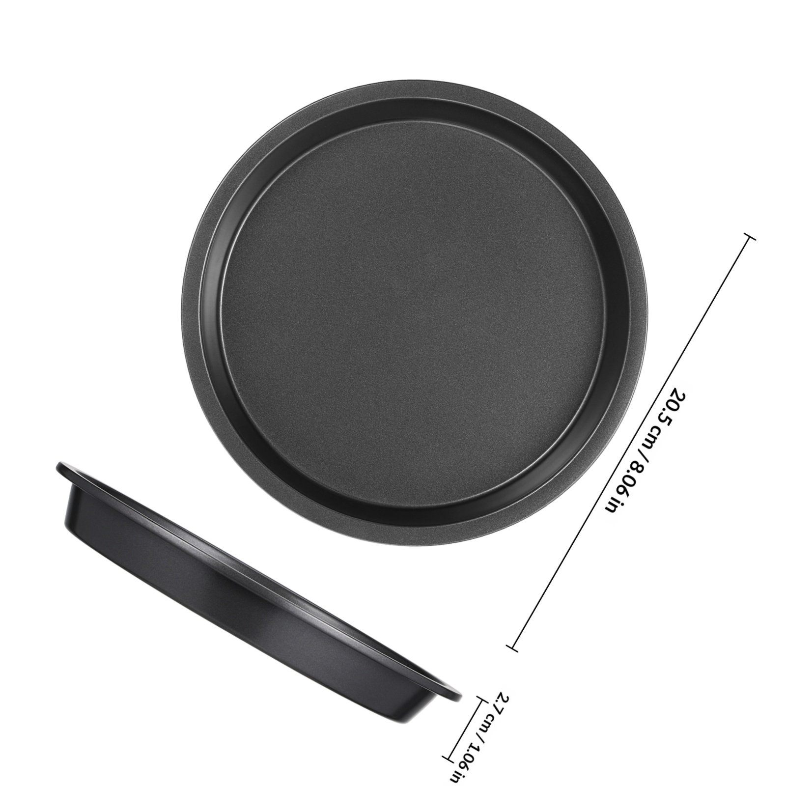 Round Carbon Steel Pizza Pan N - огляд і ціна Kitchen Baking Pan