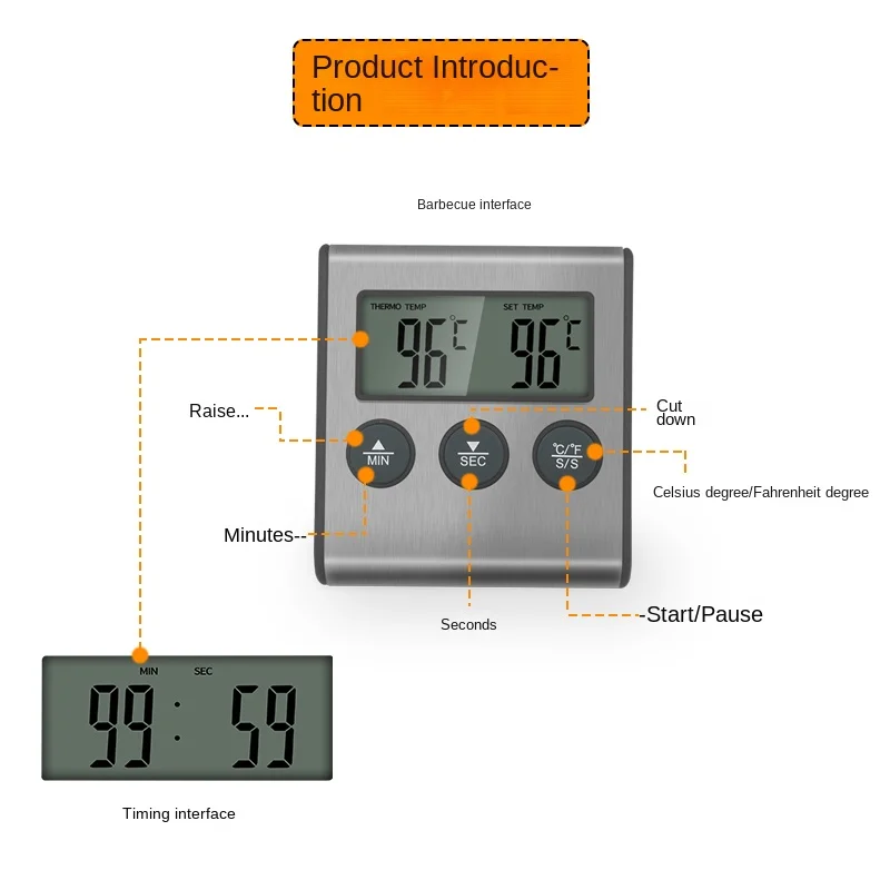 Tp700 Digital Remote Wireless  - огляд і ціна Kitchen Baking Timer