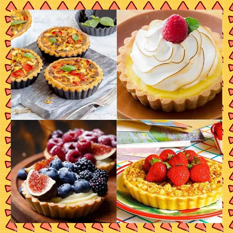 A008 18Pcs 4In/10Cm Mini Pie M - огляд і ціна Tart Pan Loose