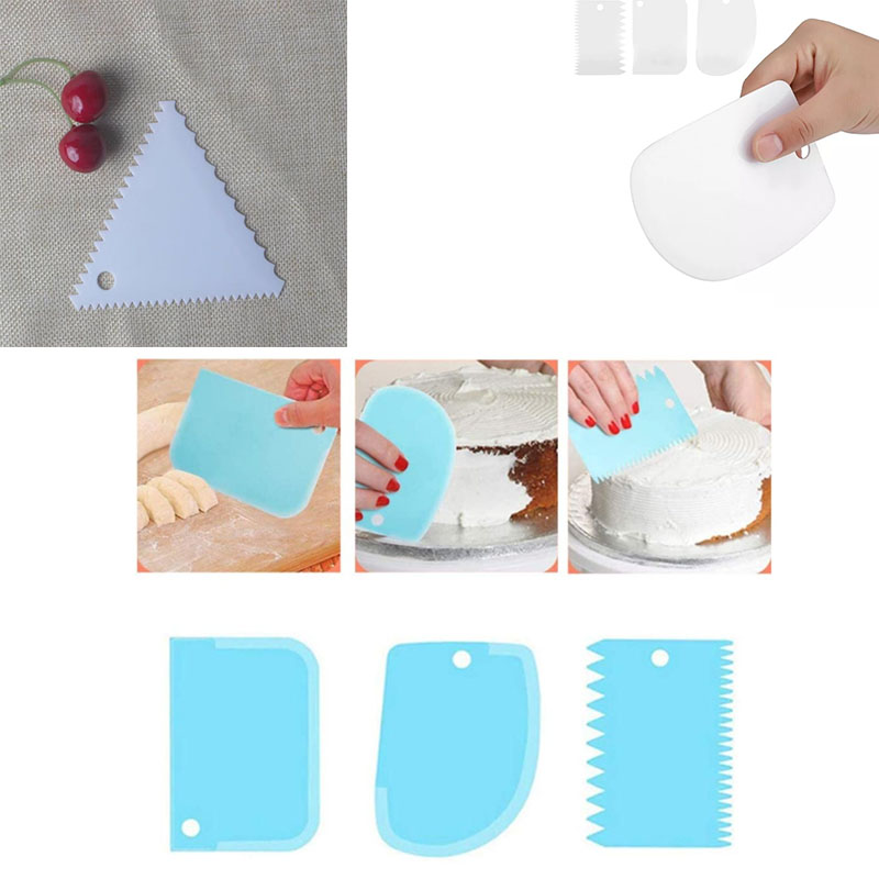 Plastic Cake Scraper Set Bakin - огляд і ціна Fondant Smoother Set