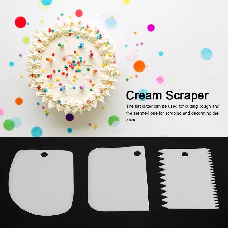 Plastic Cake Scraper Set Bakin - огляд і ціна Fondant Smoother Set
