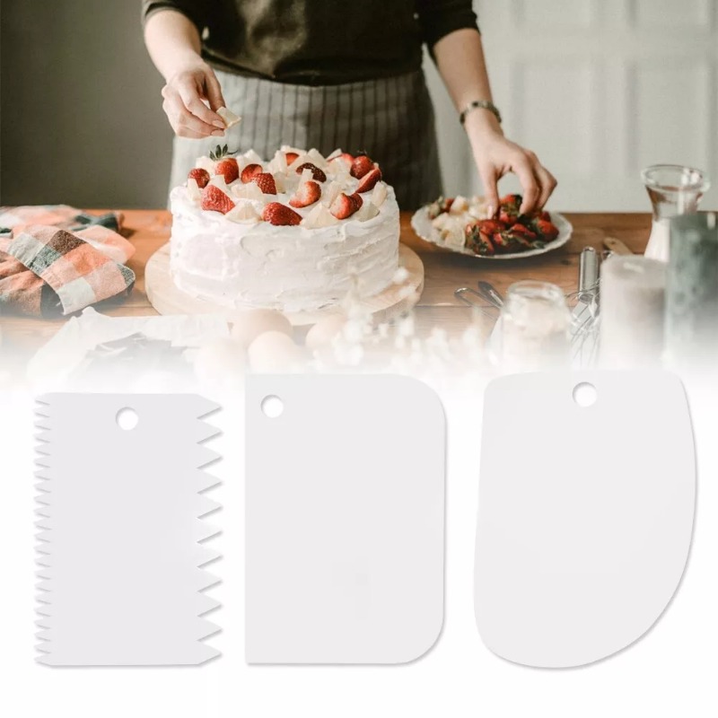 Plastic Cake Scraper Set Bakin - огляд і ціна Fondant Smoother Set