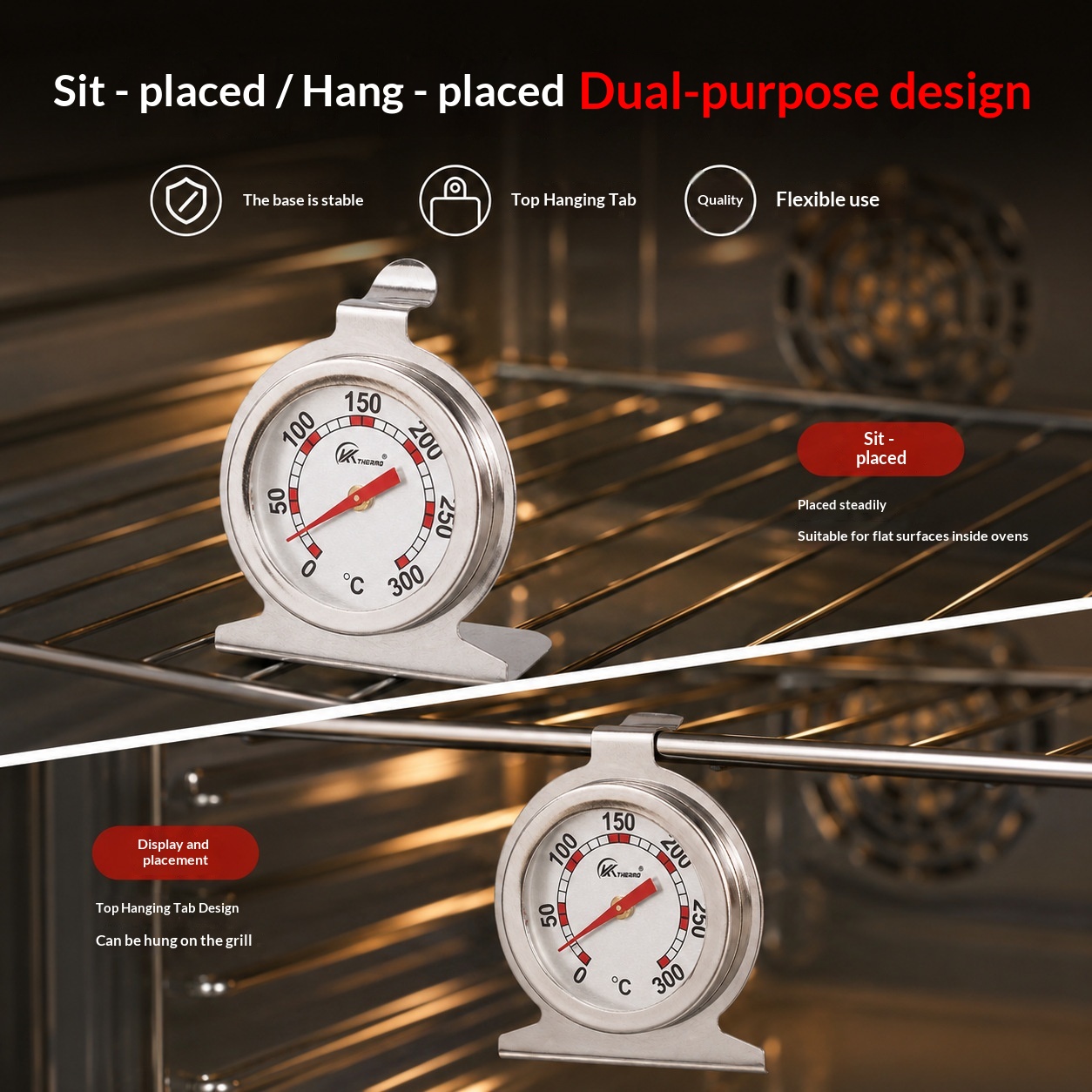 Kitchen Oven Thermometer Food  - огляд і ціна Kitchen Baking Supplies