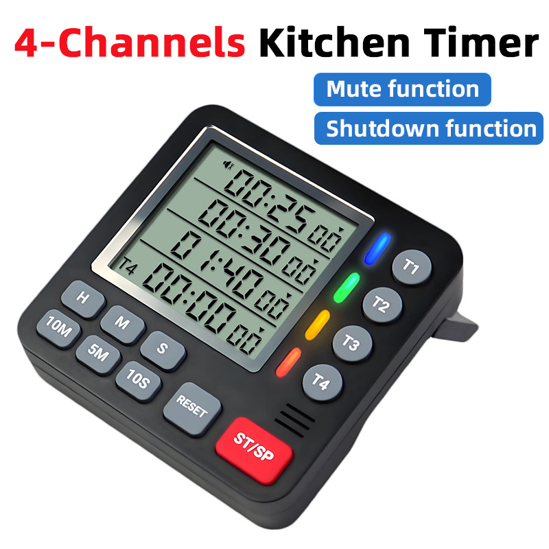 Digital Kitchen Timer 4-Channe - огляд і ціна Kitchen Baking Timer
