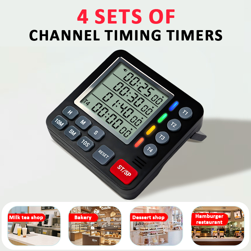 Digital Kitchen Timer 4-Channe - огляд і ціна Kitchen Baking Timer