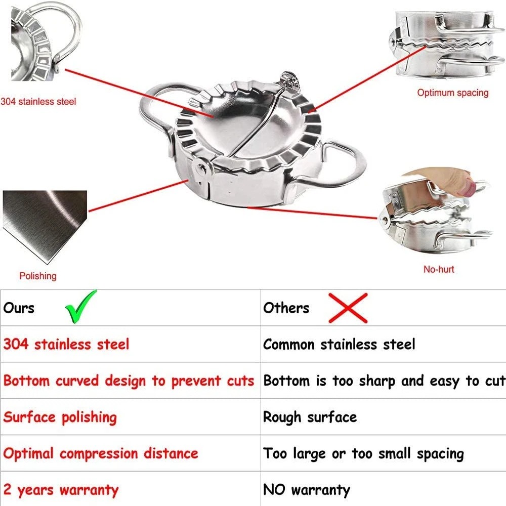 Stainless Steel Dumpling Maker - огляд і ціна Kitchen Baking Store