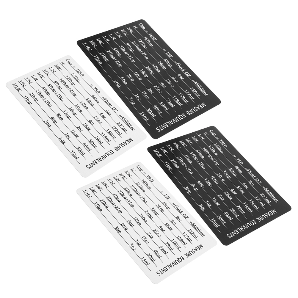 4pcs Measuring Cup Spoon Acces - огляд і ціна Kitchen Baking Conversion Chart