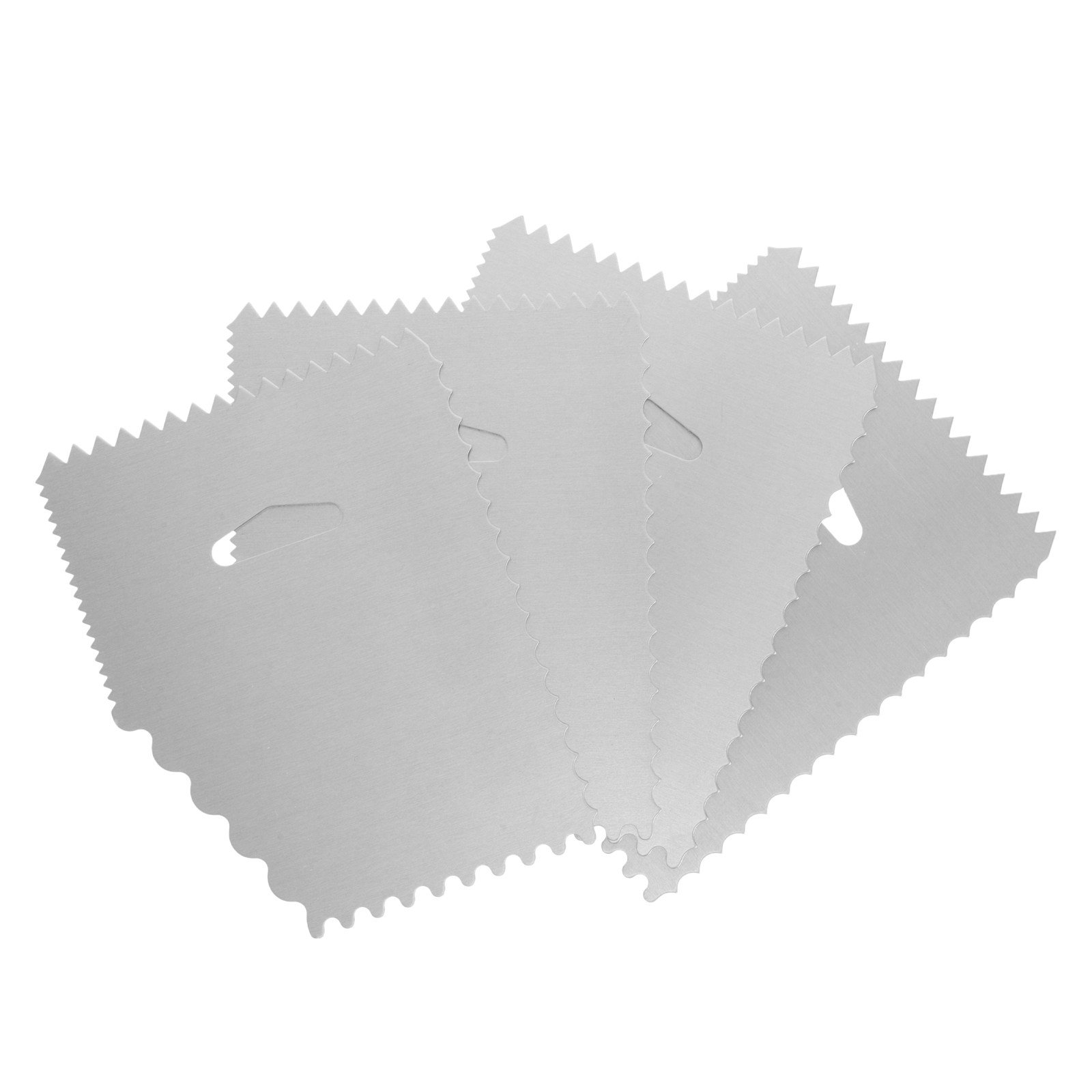 4Pcs Cake Scraper Set Aluminum - огляд і ціна Fondant Smoother Set