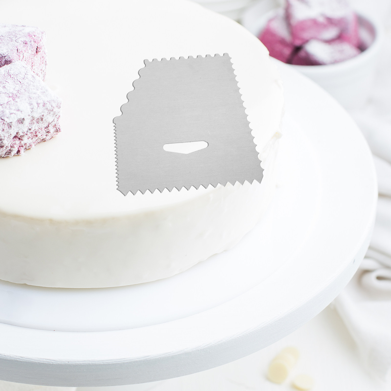 4Pcs Cake Scraper Set Aluminum - огляд і ціна Fondant Smoother Set