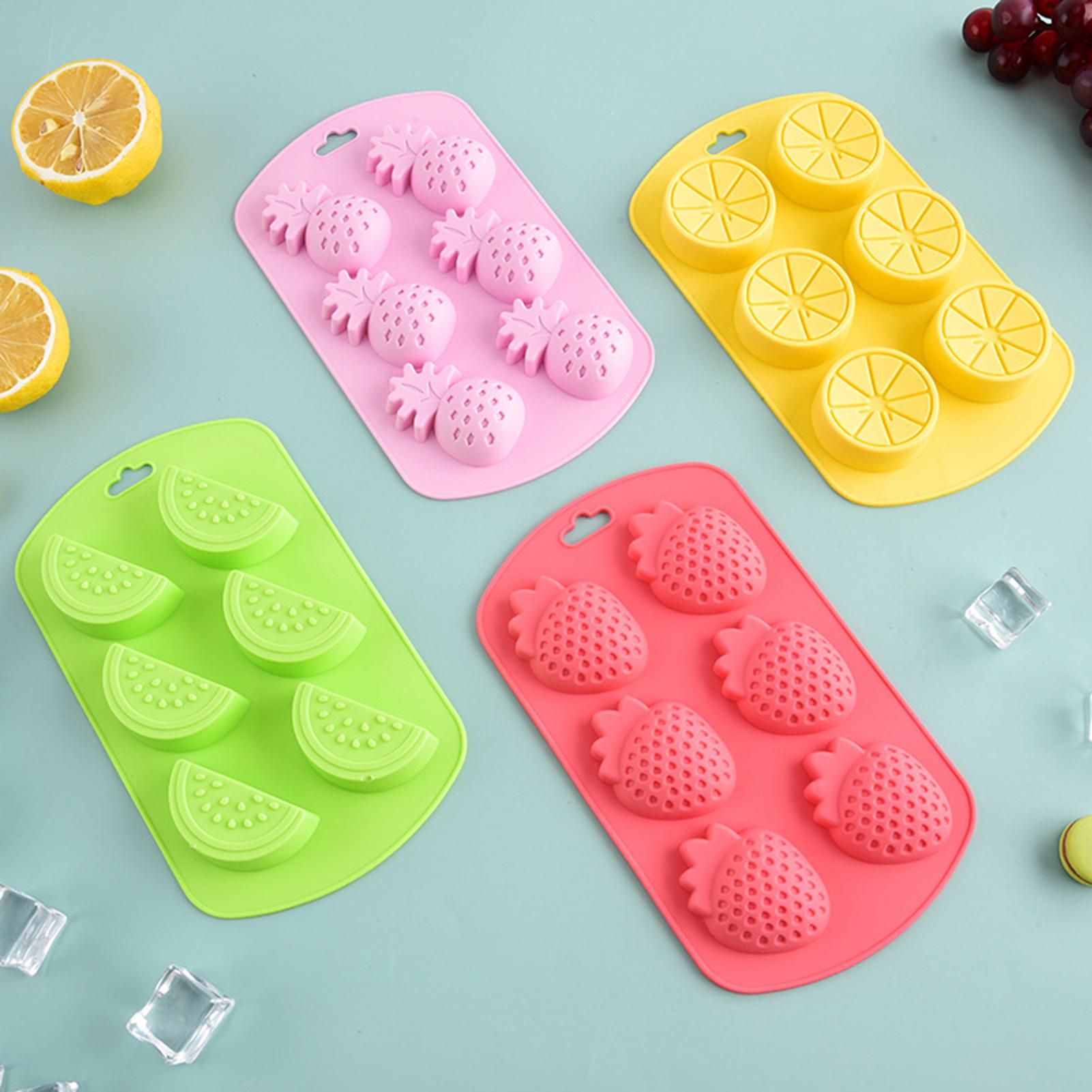 6 Cavity Fruit Shaped Silicone - огляд і ціна Kitchen Baking Supplies