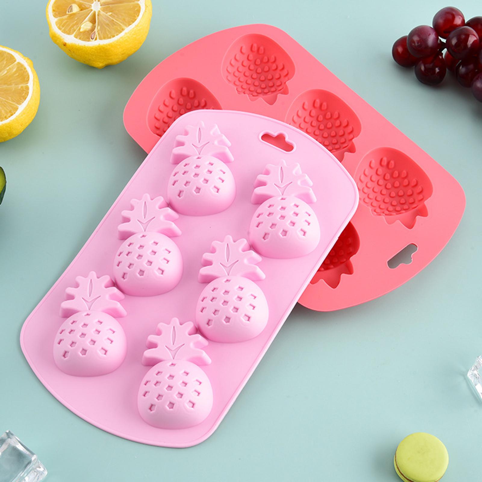 6 Cavity Fruit Shaped Silicone - огляд і ціна Kitchen Baking Supplies