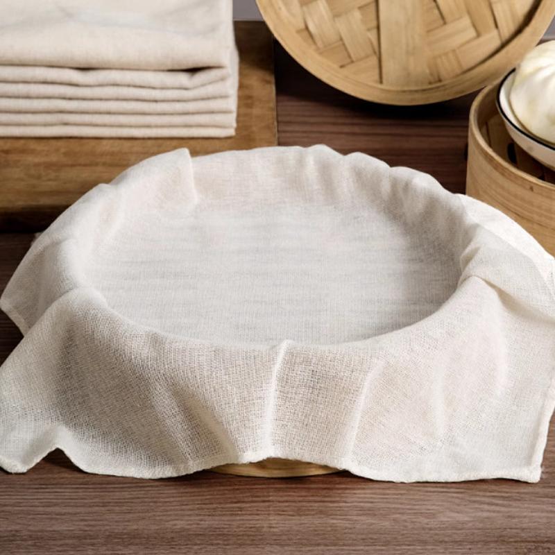 3Pcs Round Pure Cotton Steamer - огляд і ціна Kitchen Baking Cloth