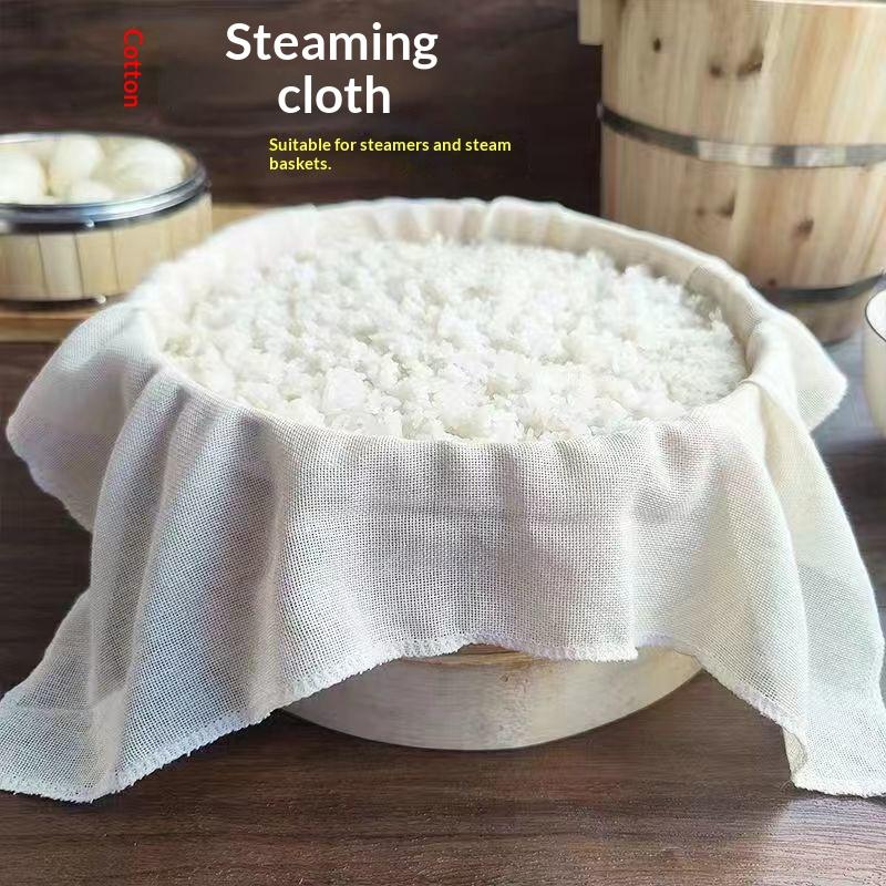 3Pcs Round Pure Cotton Steamer - огляд і ціна Kitchen Baking Cloth