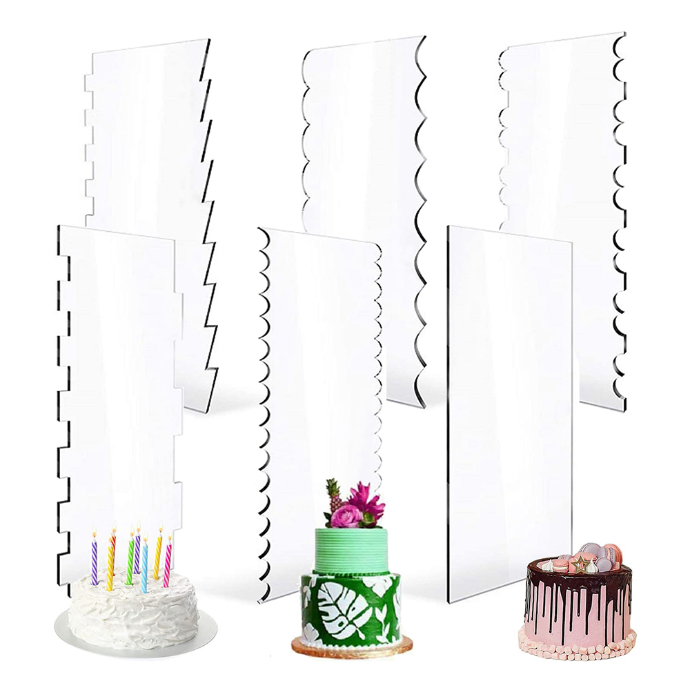 4/6 Pcs Acrylic Cake Decoratin - огляд і ціна Fondant Smoother Set