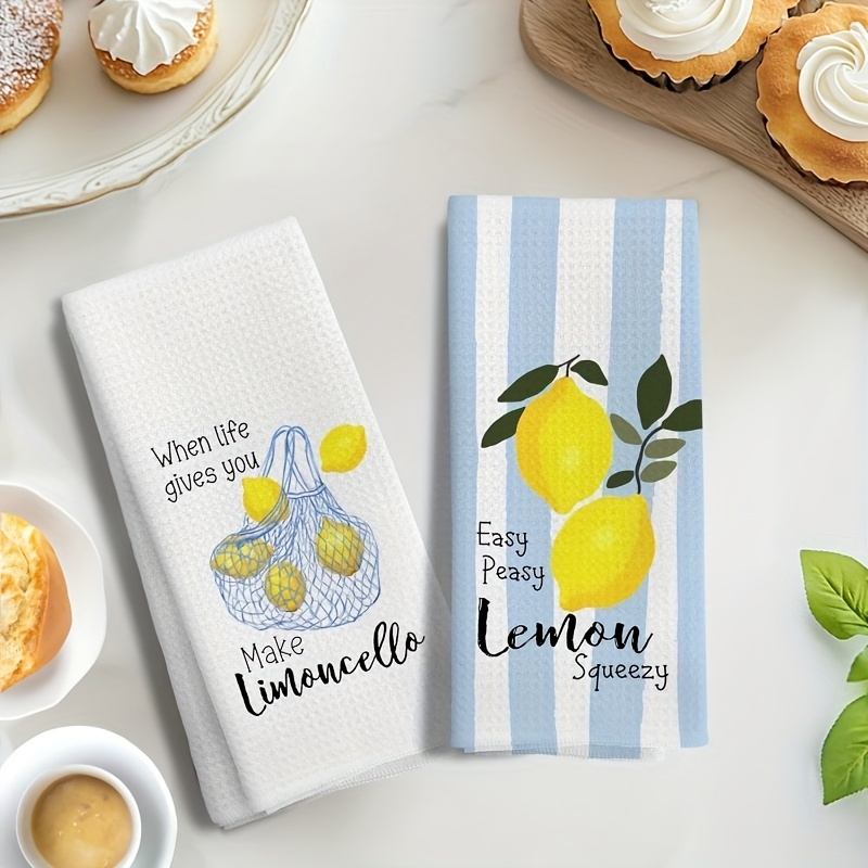 2Pcs, Lemon Mesh Kitchen Towel - огляд і ціна Kitchen Baking Cloth