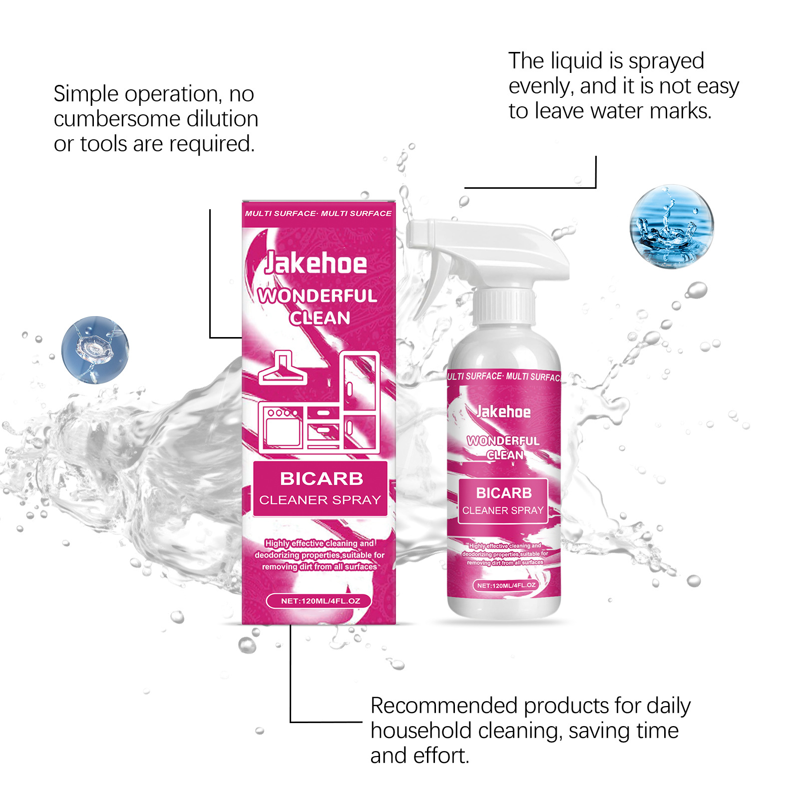 Baking Soda Cleaning Spray,Hea - огляд і ціна Kitchen Cleaner With Baking Soda