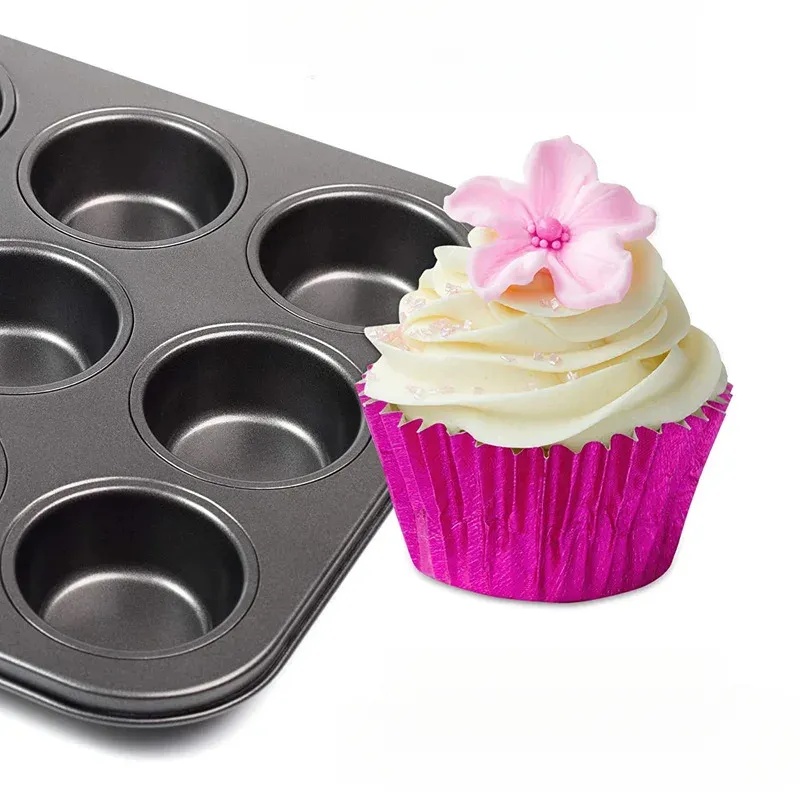 100 piece set of gold foil cup - огляд і ціна Kitchen Baking Supplies