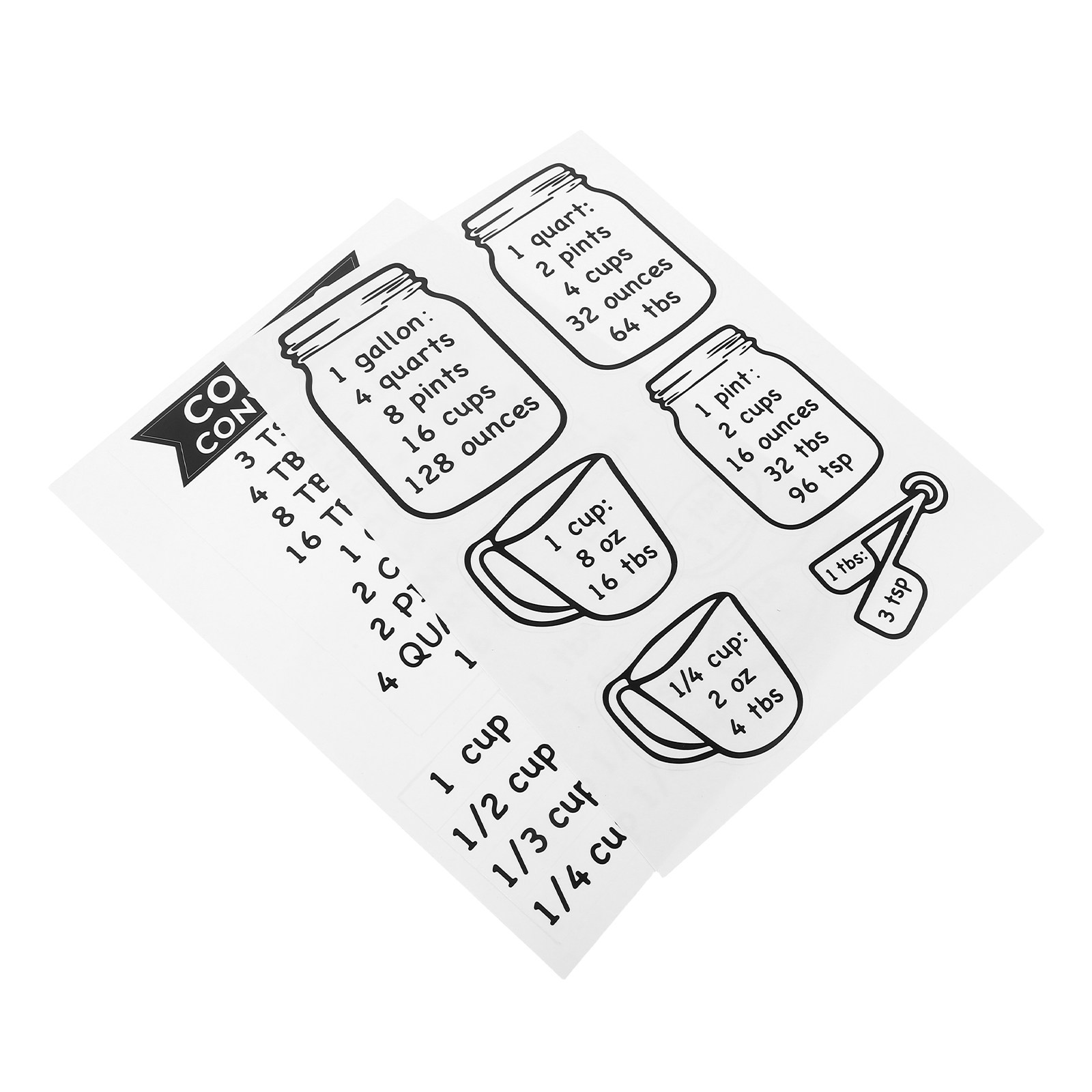 2Pcs Kitchen Conversion Chart  - огляд і ціна Kitchen Baking Conversion Chart