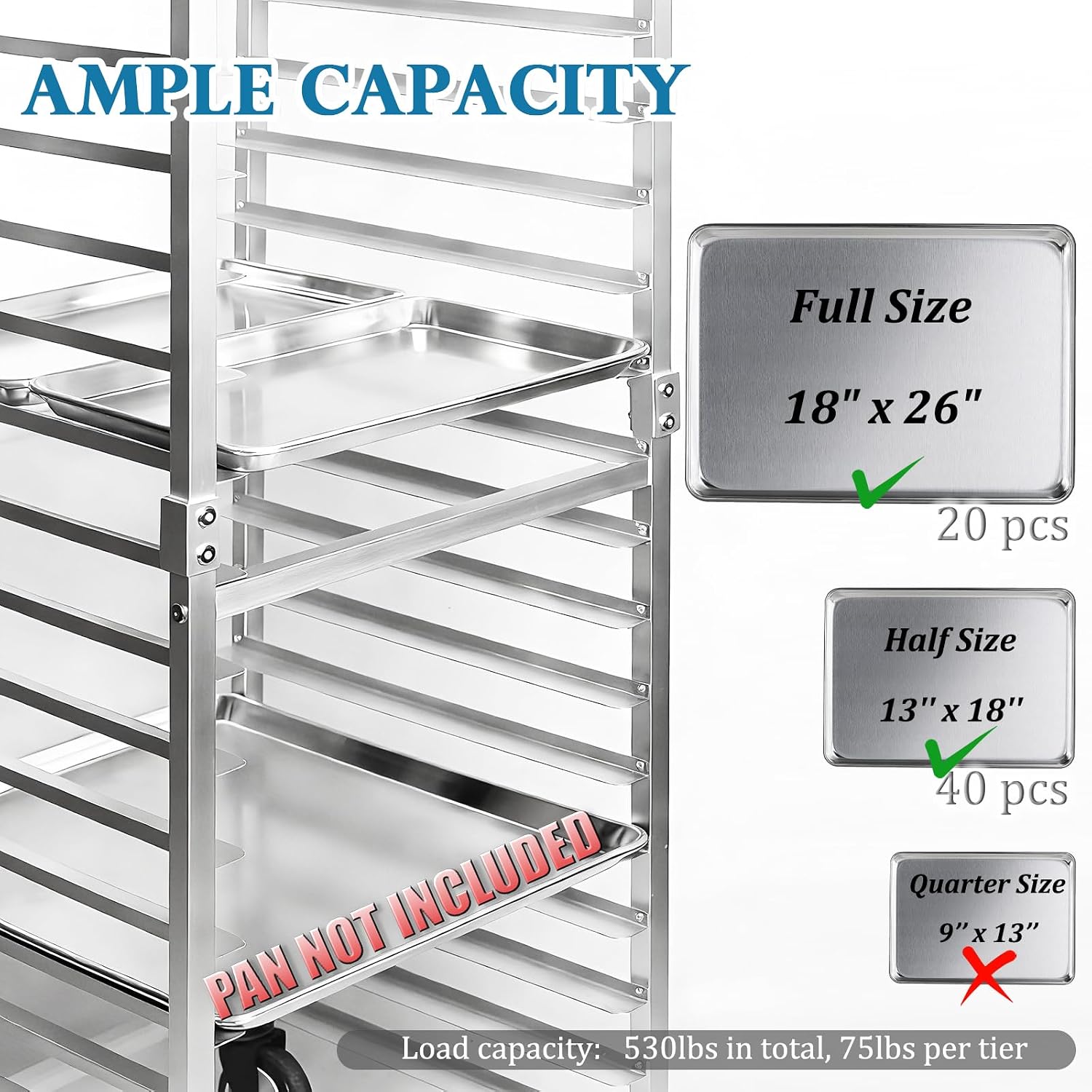 Commercial 20 Tier Stainless S - огляд і ціна Kitchen Baking Pan