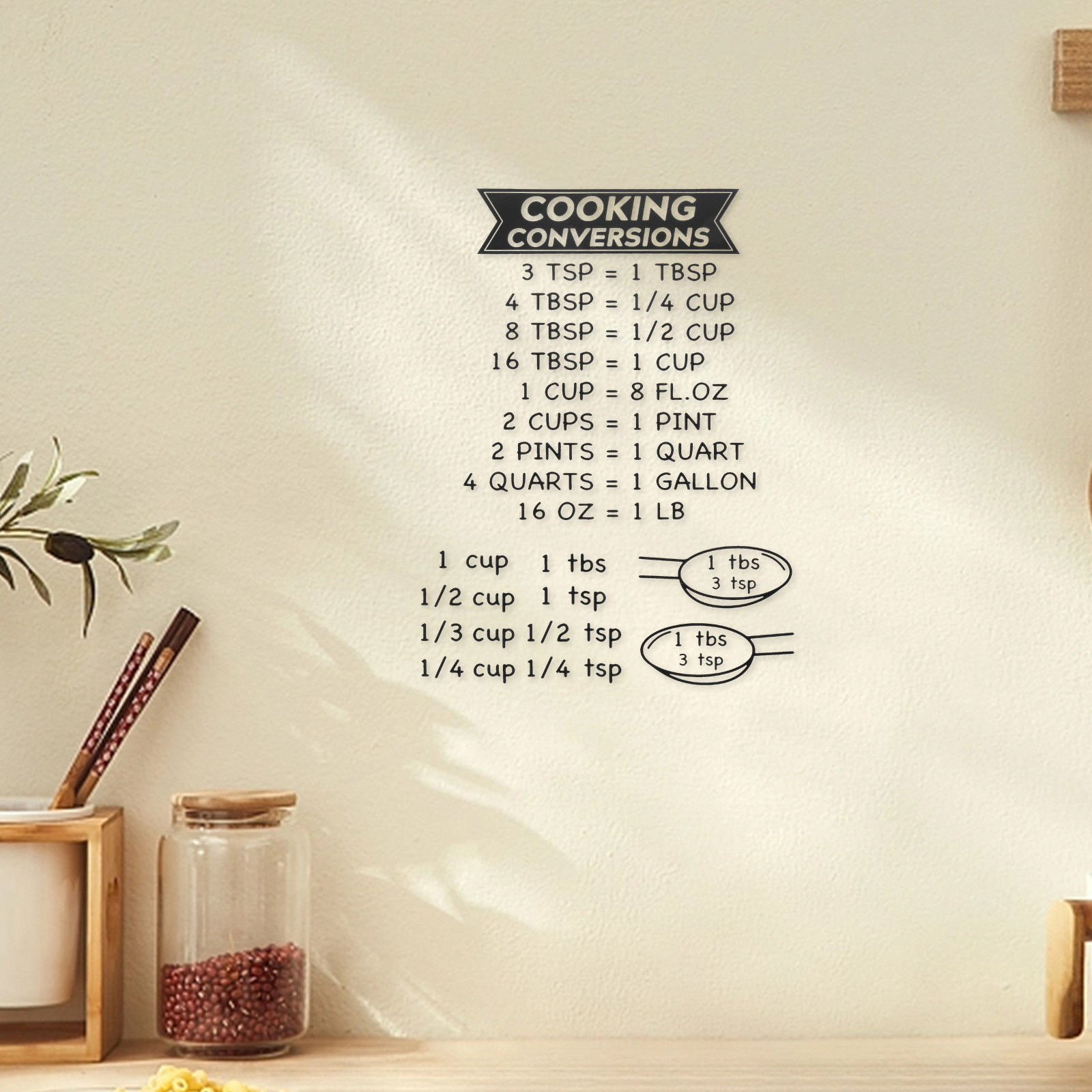 2Pcs Kitchen Measurement Conve - огляд і ціна Kitchen Baking Conversion Chart