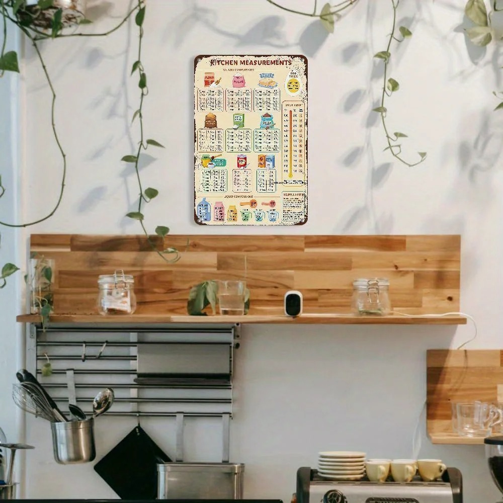 Vintage Kitchen Conversion Cha - огляд і ціна Kitchen Baking Conversion Chart