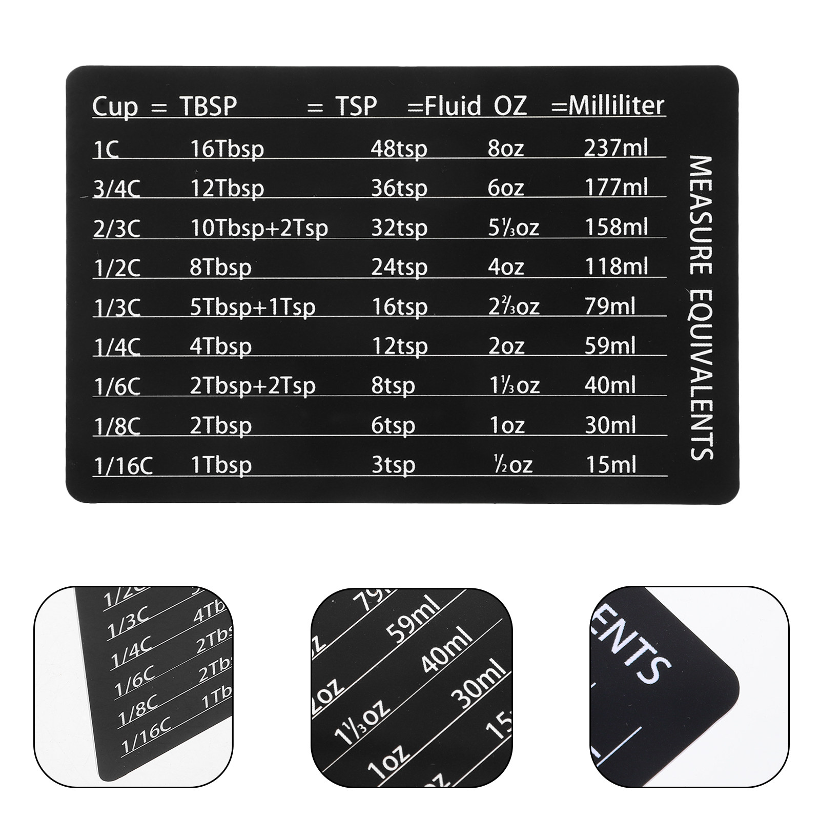 Wear Resistant PVC Magnetic Ki - огляд і ціна Kitchen Baking Conversion Chart