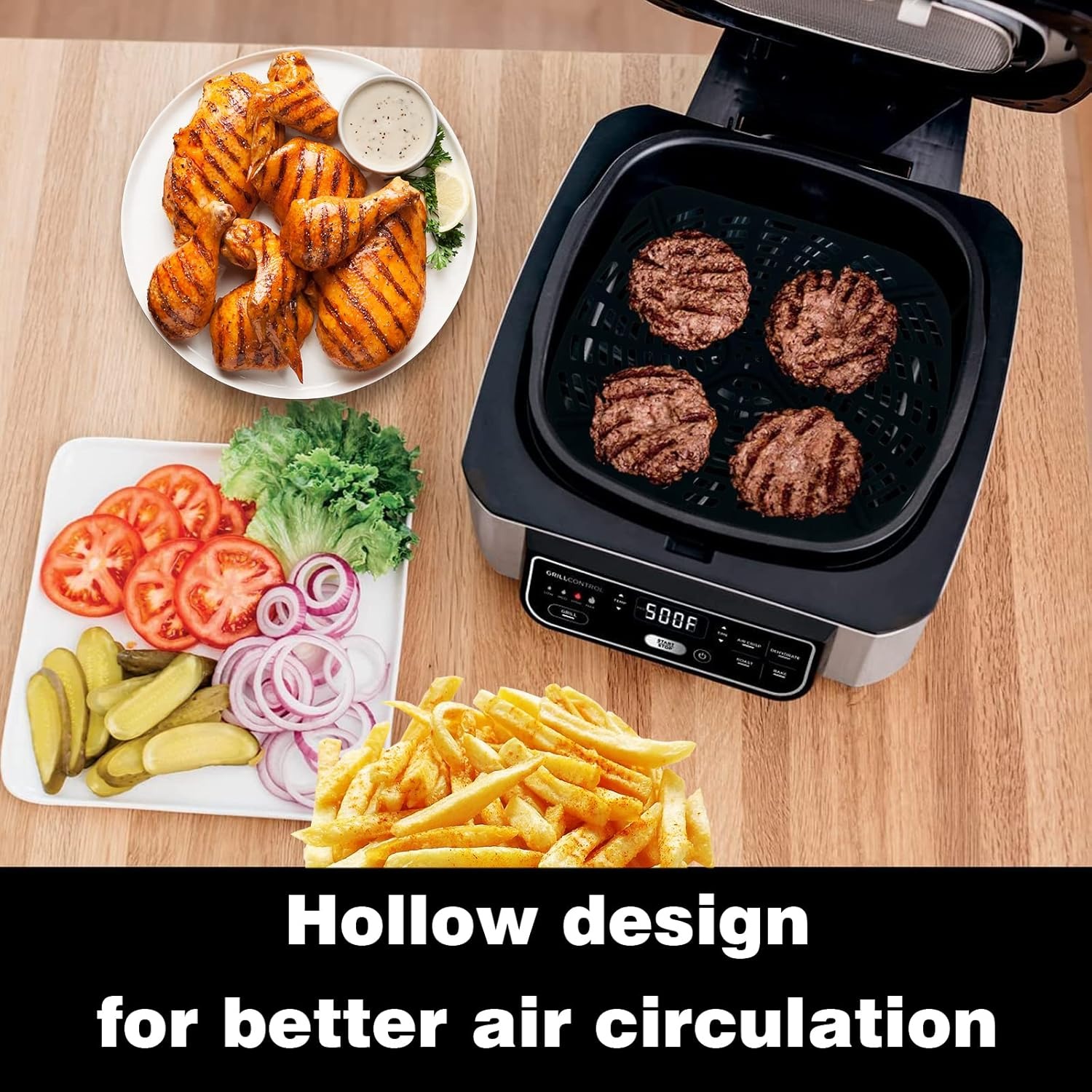 2 PC Reusable Silicone Liner S - огляд і ціна Ninja Air Fryer Af300