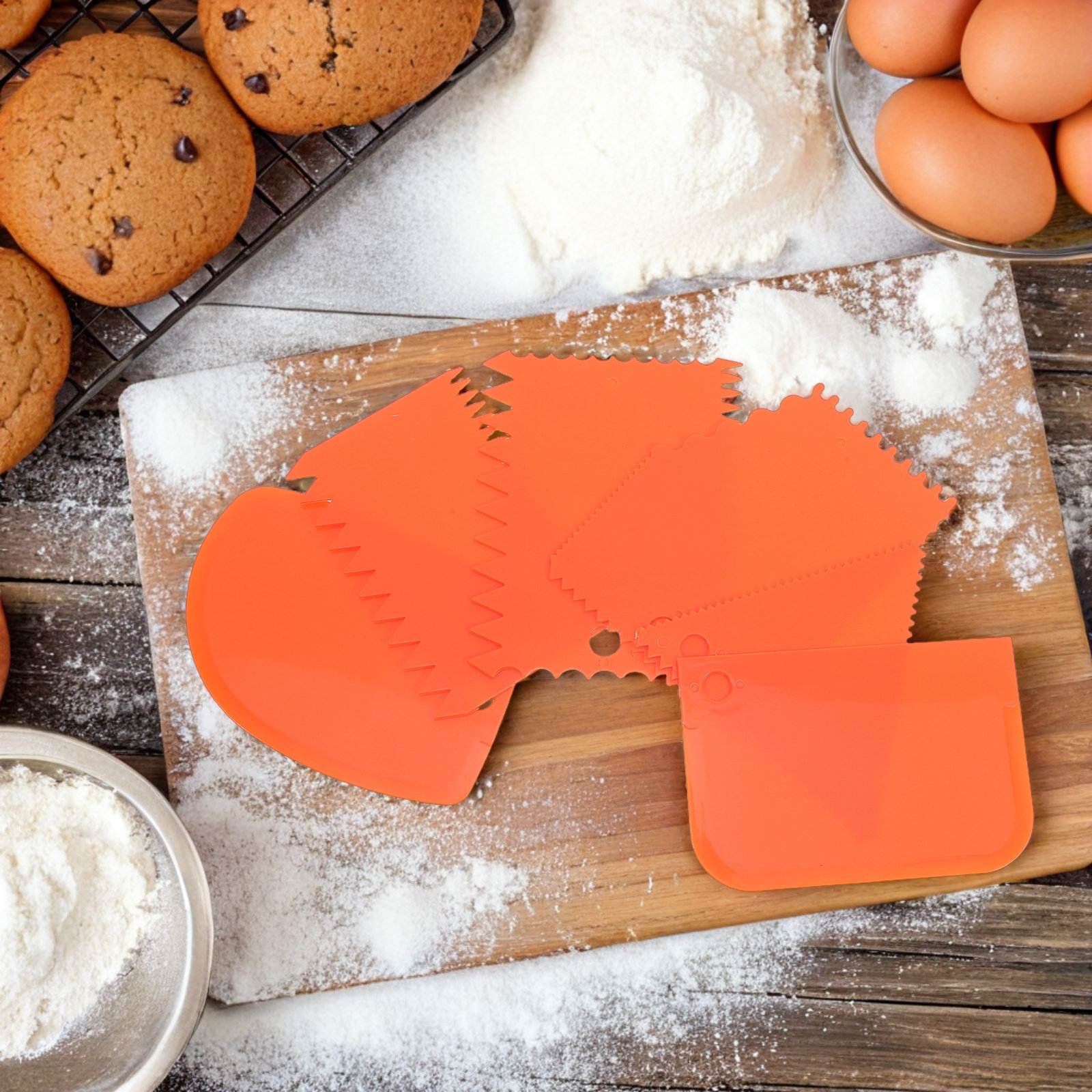 6Pcs Cake Scraper Set Professi - огляд і ціна Fondant Smoother Set